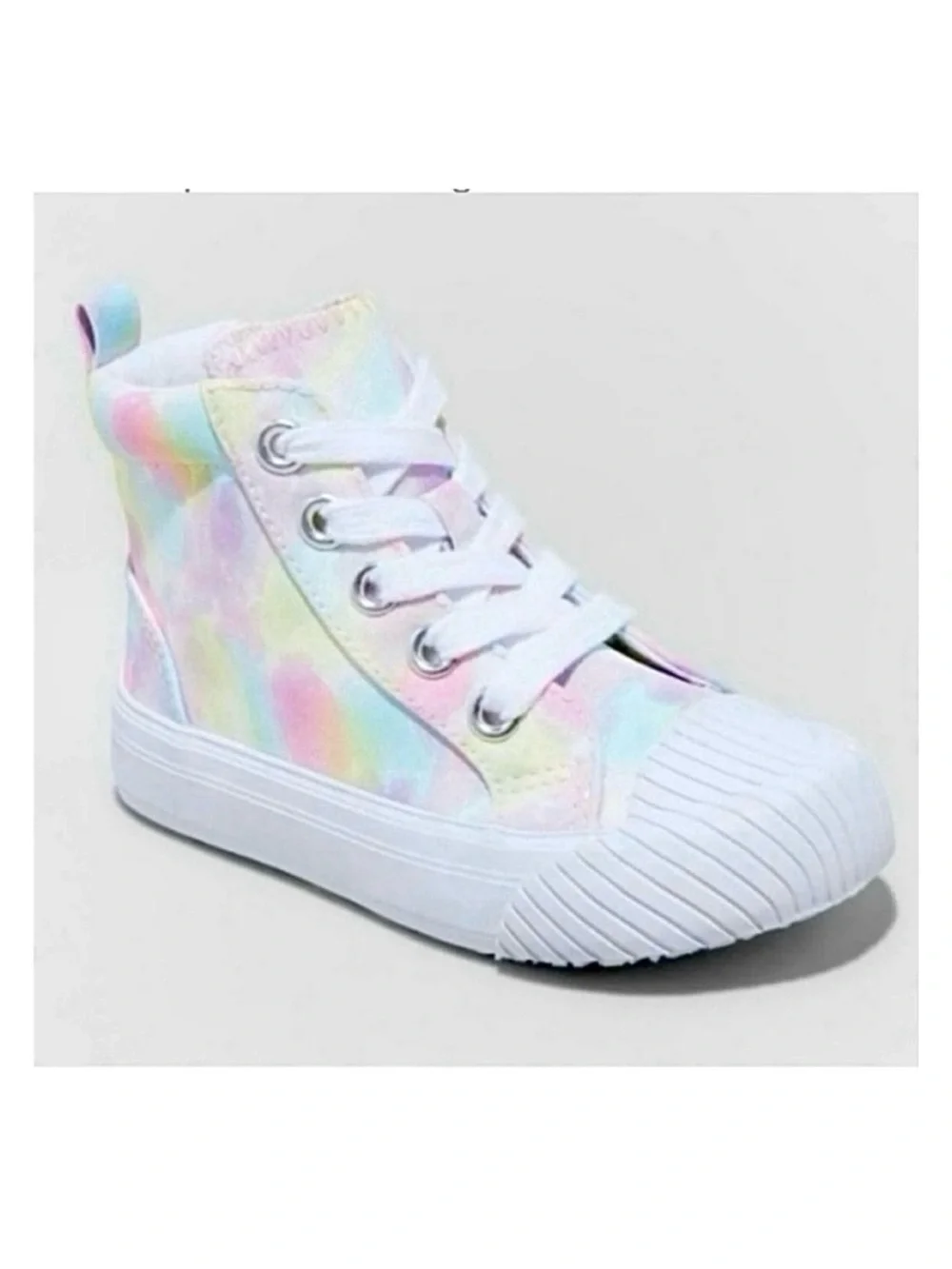 🆕-Toddler Girls' Lace-Up Zipper Sneakers - Cat & Jack Size: 5